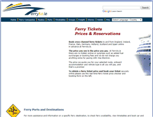Tablet Screenshot of ferryto.ie