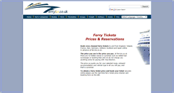 Desktop Screenshot of ferryto.co.uk